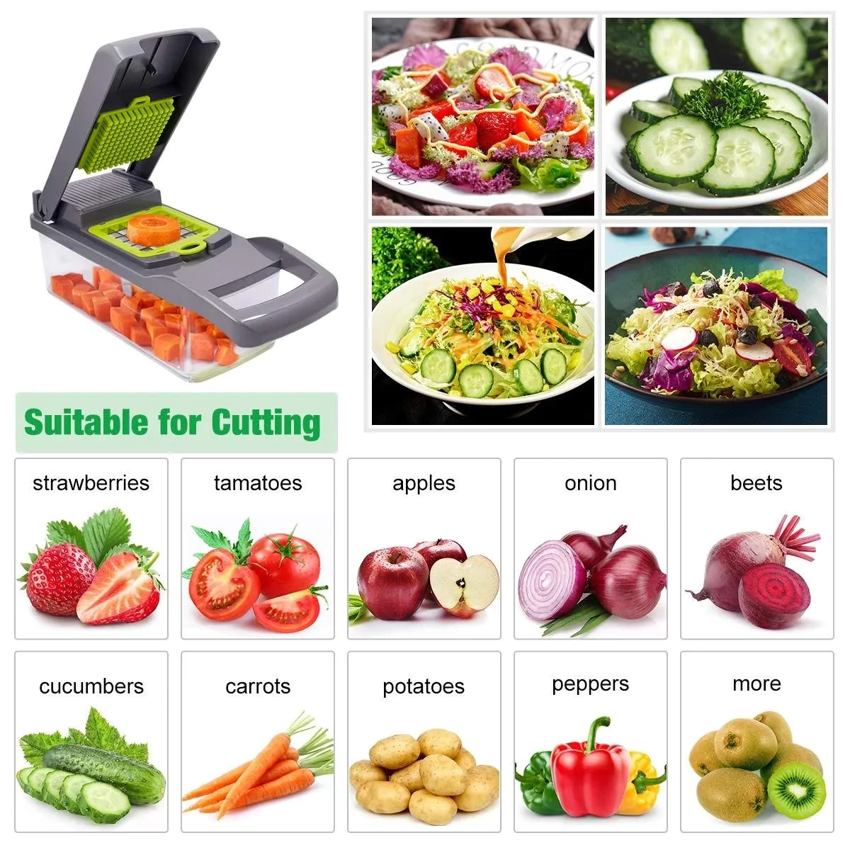 Multifunctional Fruits & Vegetables Cutter - Lebanon Trends