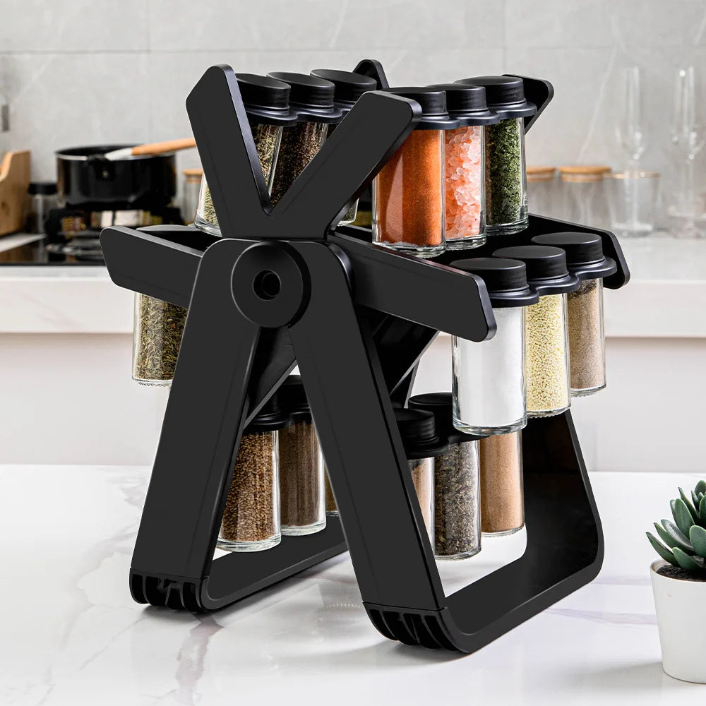 18 Jar Rotating Spice Rack - Lebanon Trends